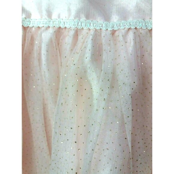 Girls Pink Dress Party Size 10 Holiday Festive Pink Glitter Tulle - Picture 6 of 8
